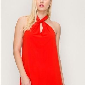 HYFVE Red Twist Dress
